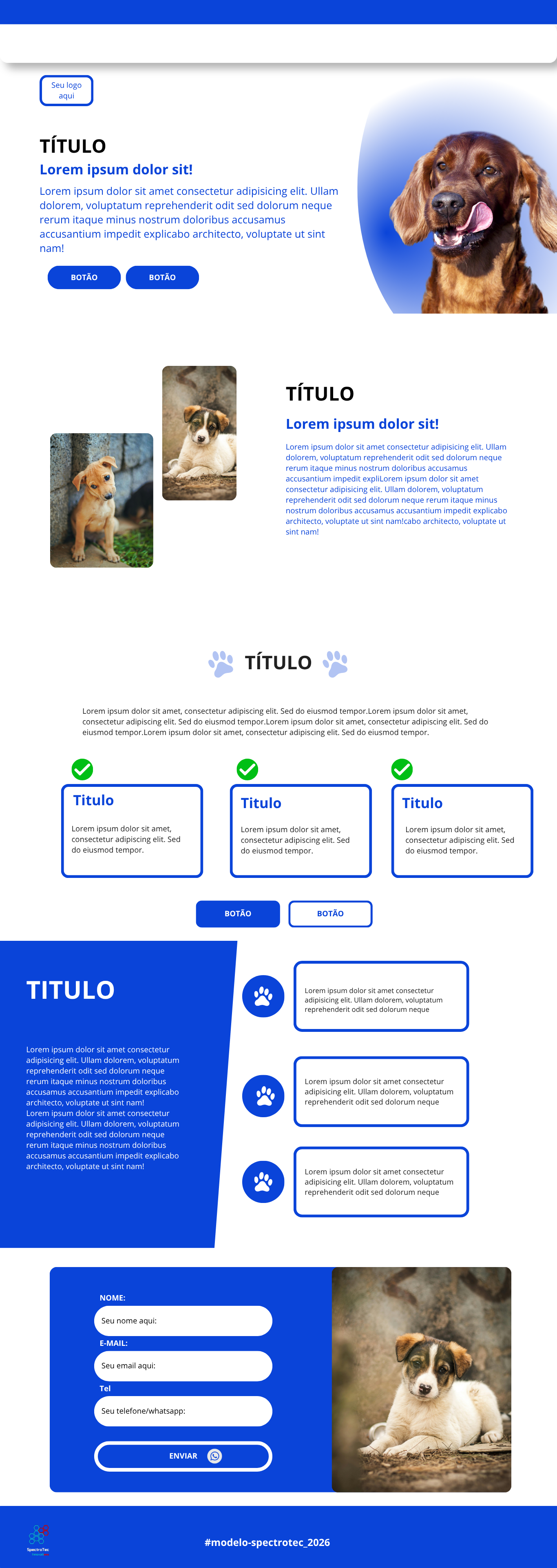 Modelo loja Pet shop